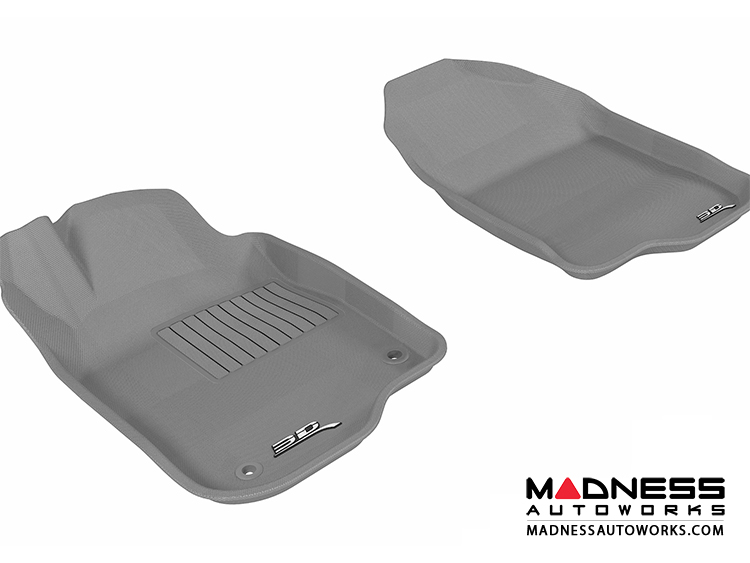 Chevrolet Malibu Floor Mats (Set of 2) - Front - Gray by 3D MAXpider (2008-2012)